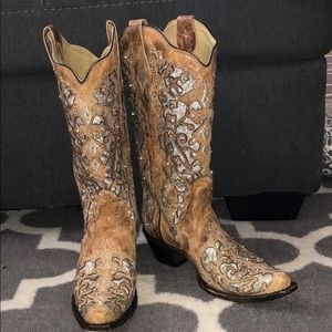 Corral glitter cowgirl boots size 9